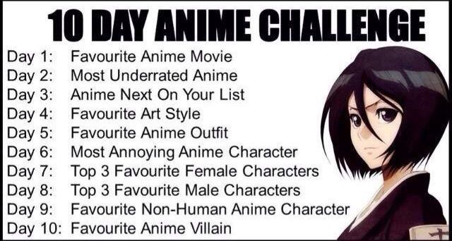 10 Days of Anime Challenge | Anime Amino