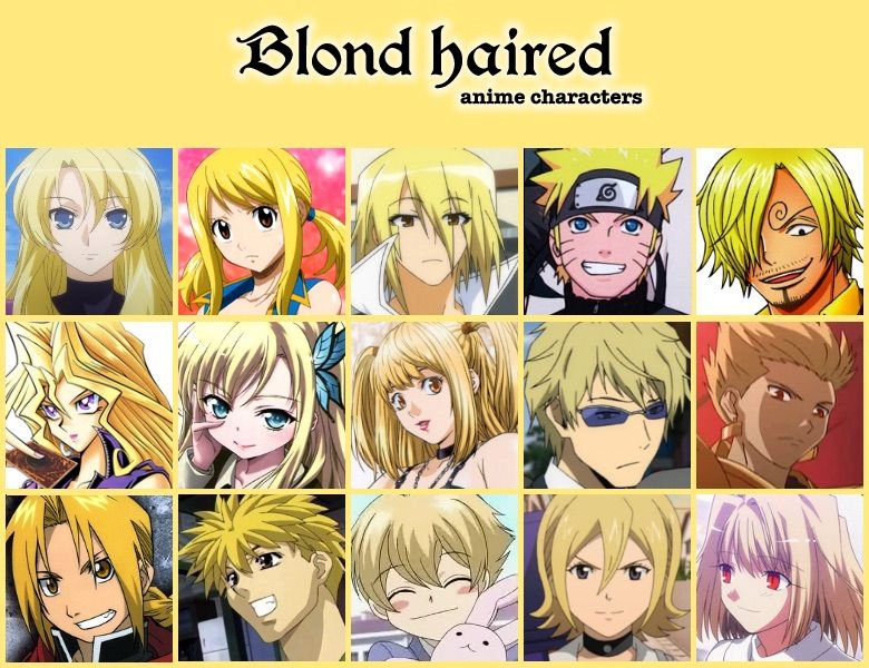 Favorite Blonde Hair Charachter Anime Amino 7243