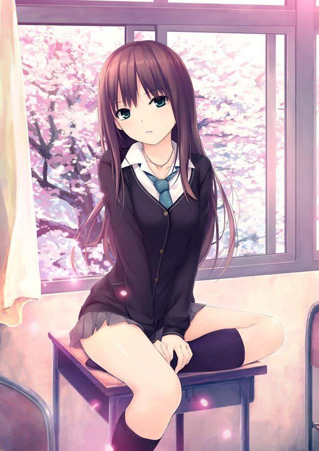 Beautiful Anime Girl Student Wallpapers - Wallpaper Cave