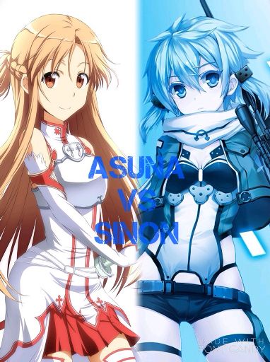 Sinon Vs Asuna Anime Amino