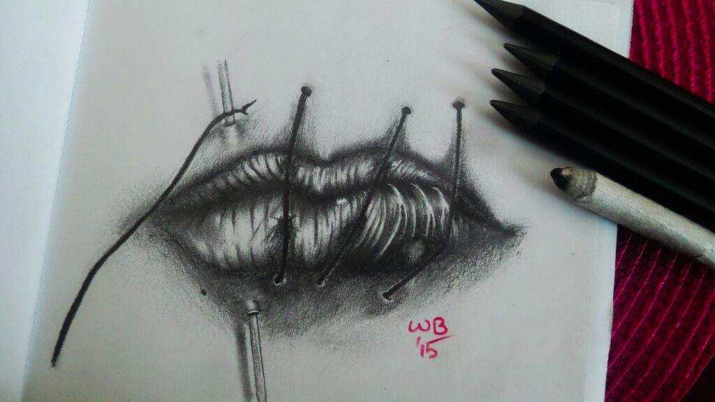 Sewn lips Art Amino