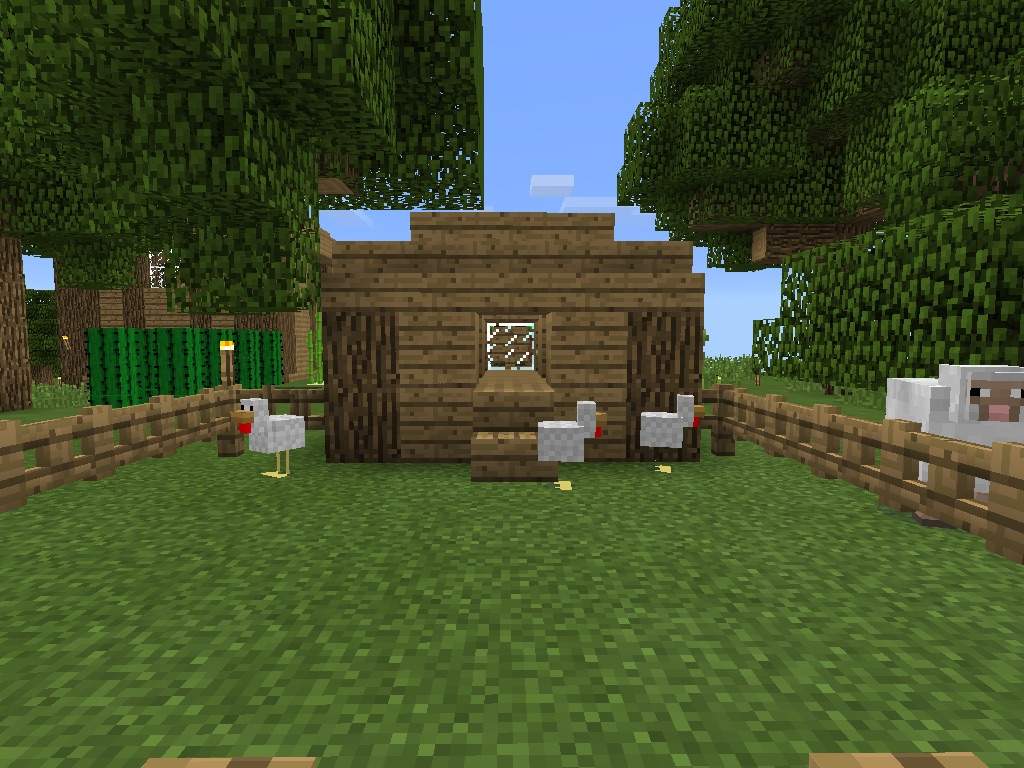chicken coop minecraft