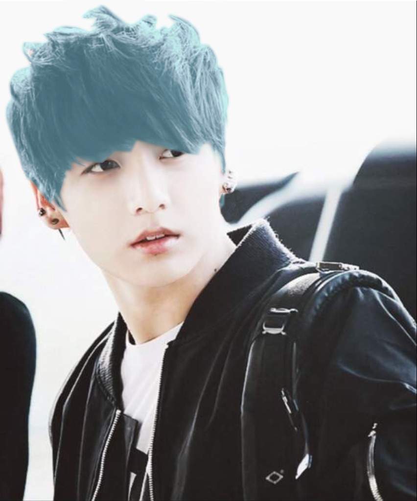 What if Jungkook was with blue hair | K-Pop Amino