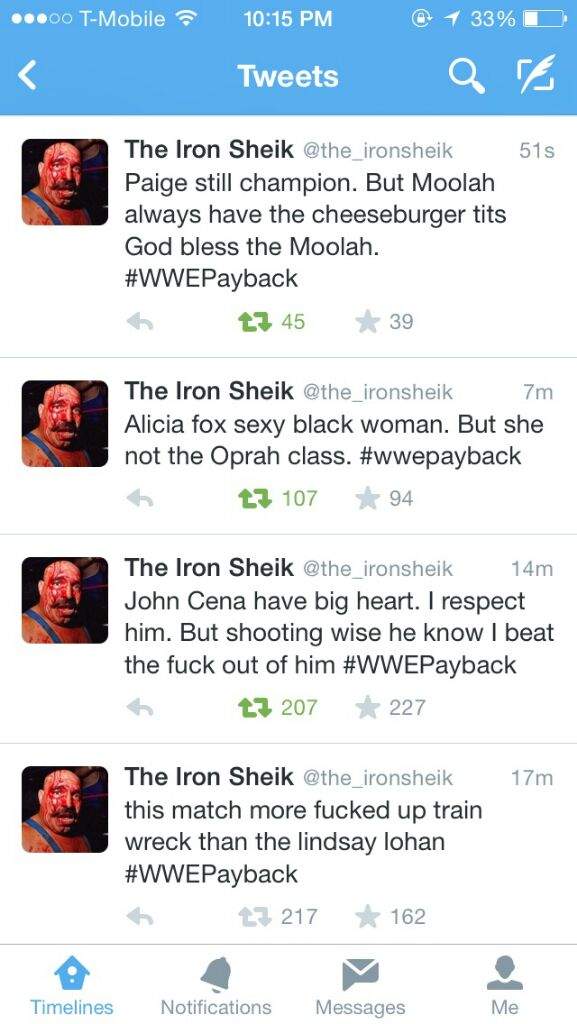 Iron Sheik tweets 3 Wrestling Amino