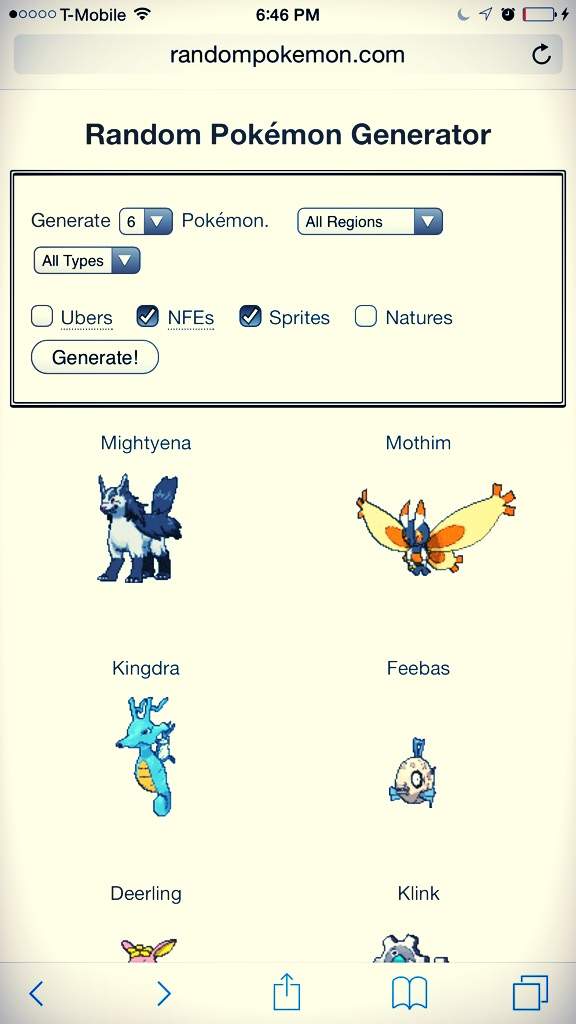 real random pokemon generator