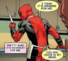 Image result for deadpool voices in his head
