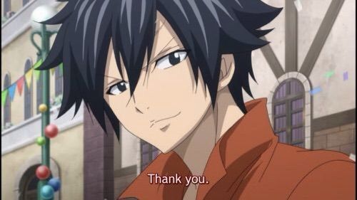 gray fullbuster smile