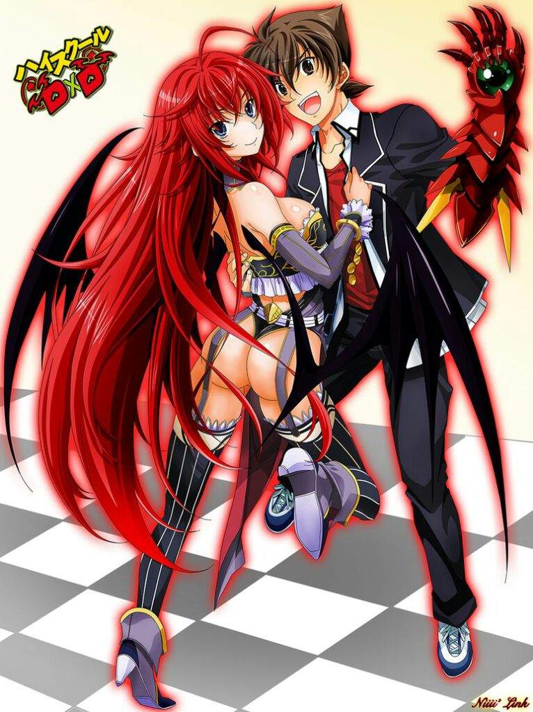 High School Dxd Hyoudou Issei X Rias Gremory Highschool Dxd Anime Images