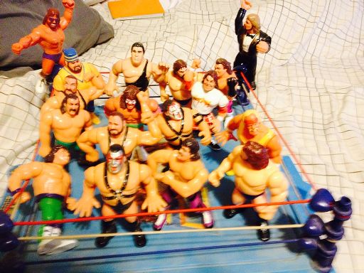 old wrestling figures