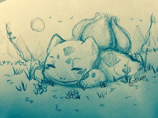 sleeping bulbasaur
