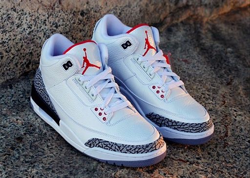 all white cement 3s