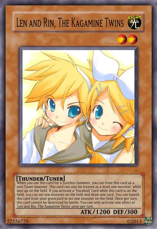 Yu-Gi-Oh Card Maker- Vocaloid Deck! | Anime Amino