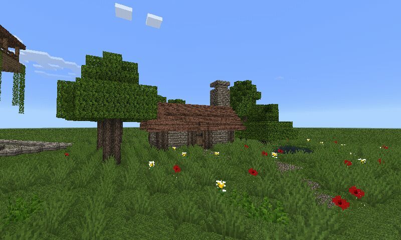 minecraft log cabin simple to build