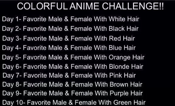 Colorful Anime Challenge | Anime Amino