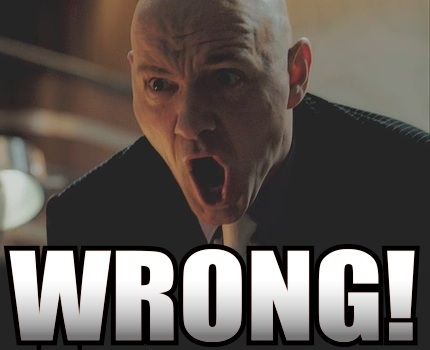 Image result for lex luthor wrong gif