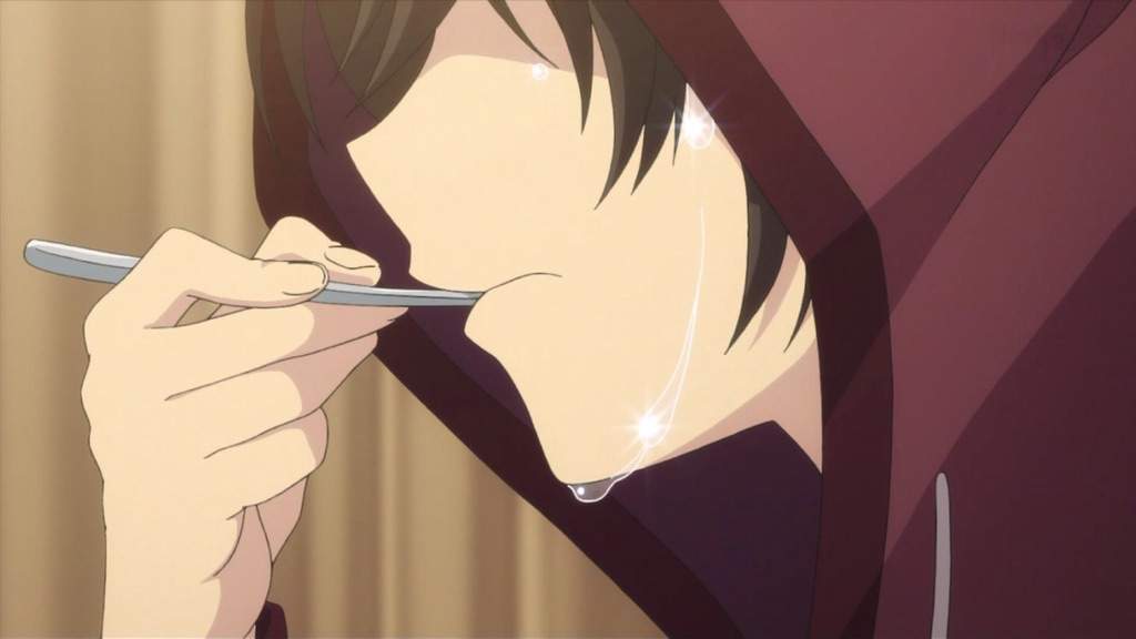 Sad Anime Pfp Eating Ramen - Silver Spoon Anime Series Review food gif