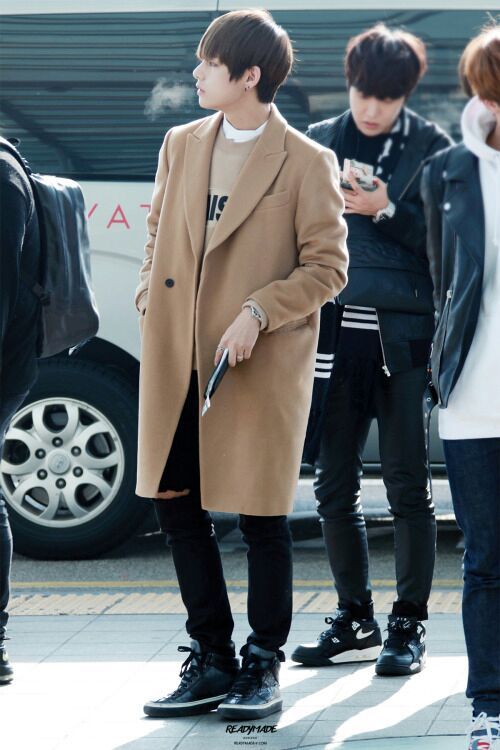 Image result for taehyung airport fashion