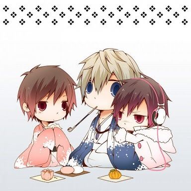 Big brother with his two sisters | Anime Amino