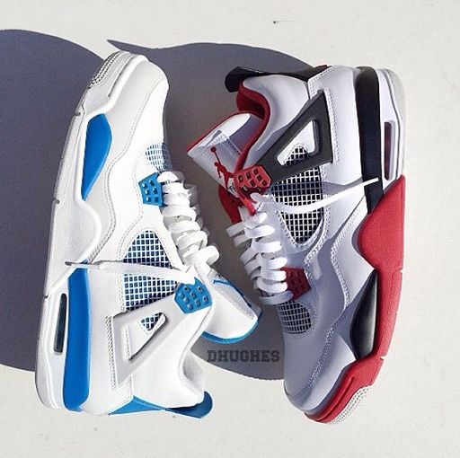 red and blue 4s