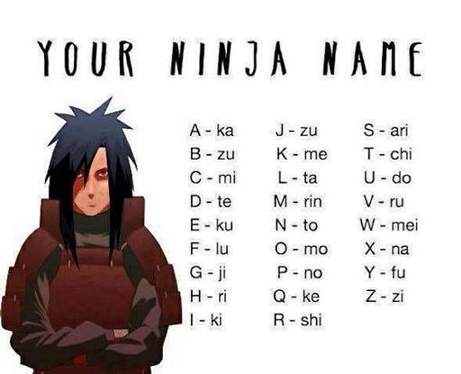 what-is-your-ninja-name-anime-amino