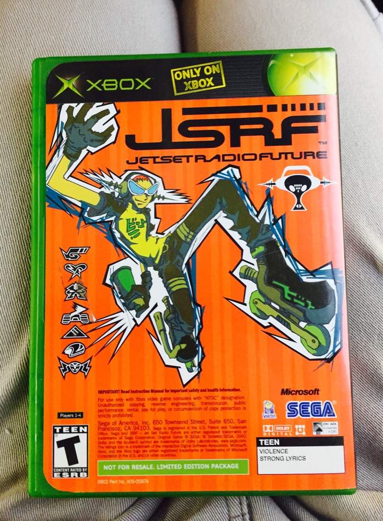 Finally got a rare Original Xbox game Jet Set Radio Future ...