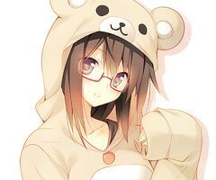 anime bear hoodie