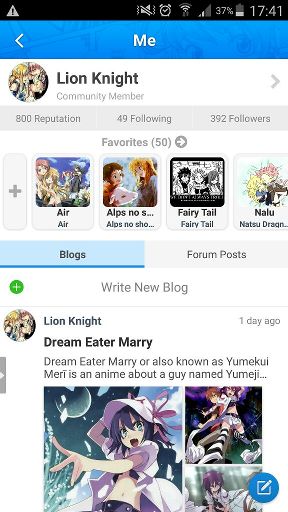 Anime Amino Reputation