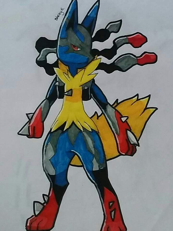 Mega lucario drawing tutorial Pokémon Amino