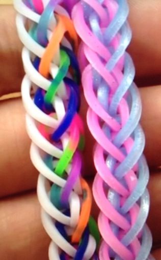 french braid rubber band bracelet