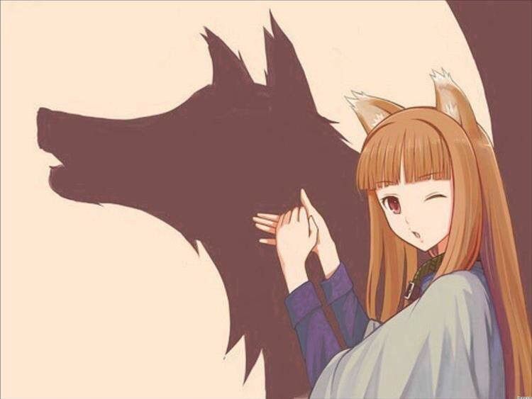 wise wolf holo figure