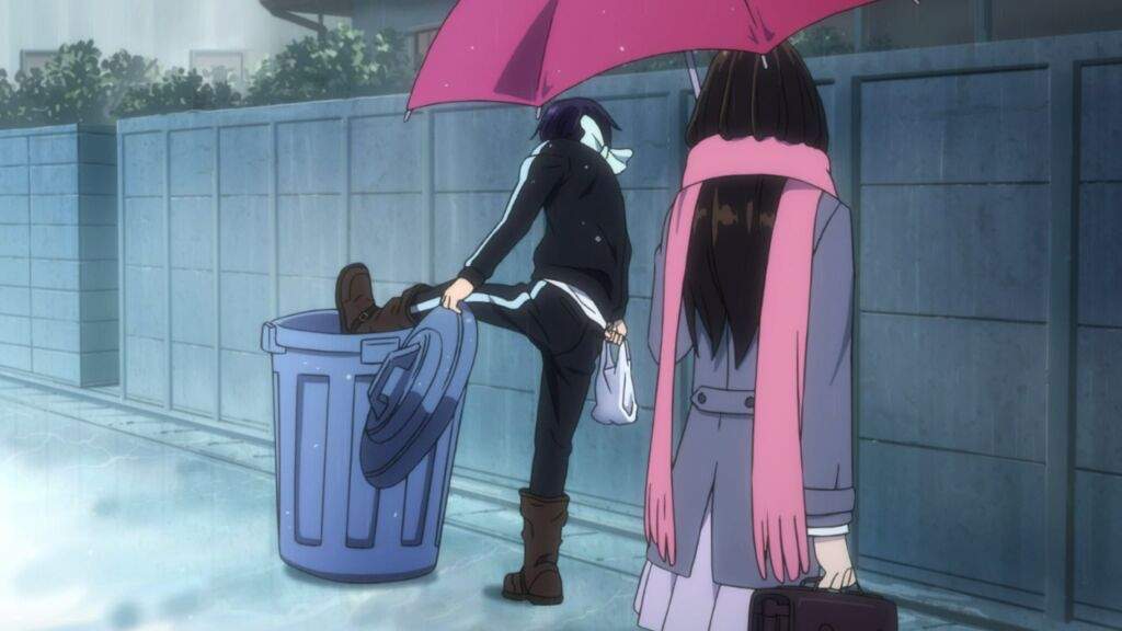 *Yato, in the Trash where he belongs ☺ (it knows its trash) | Anime Amino