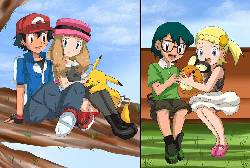 Naked boy and gril in pokmon