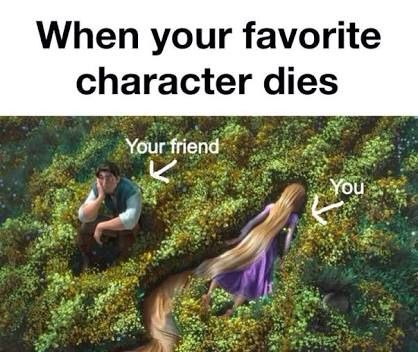 when your favourite character dies | Anime Amino