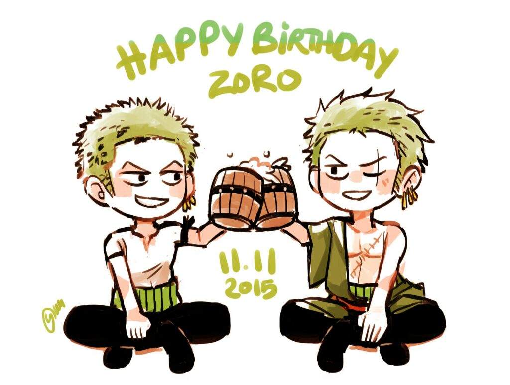 Happy B-Day Zoro!! | Anime Amino