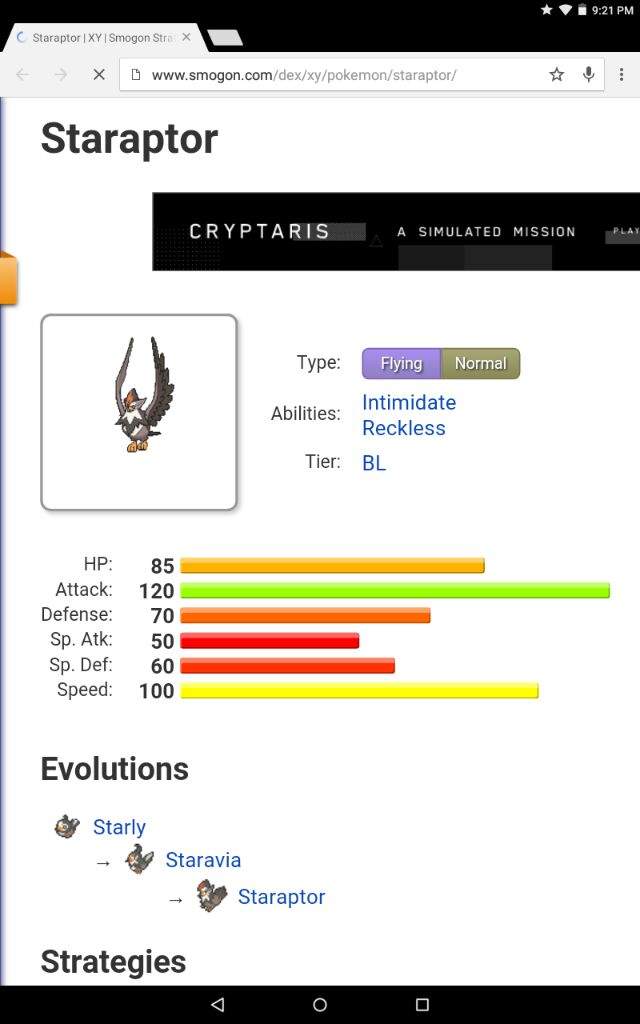 Pokemon Staraptor Evolution Chart