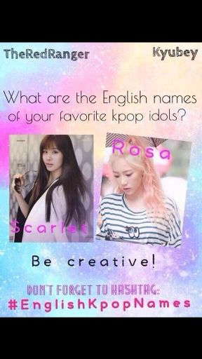 English Kpop Names K Pop Amino