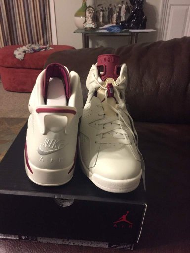 6s jordans maroon