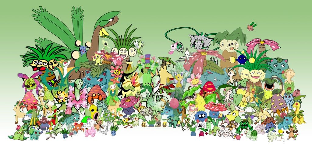 every grass type pokemon