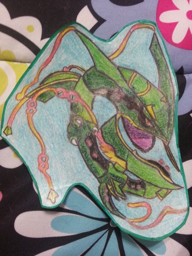 How to draw mega rayquaza | Pokémon Amino