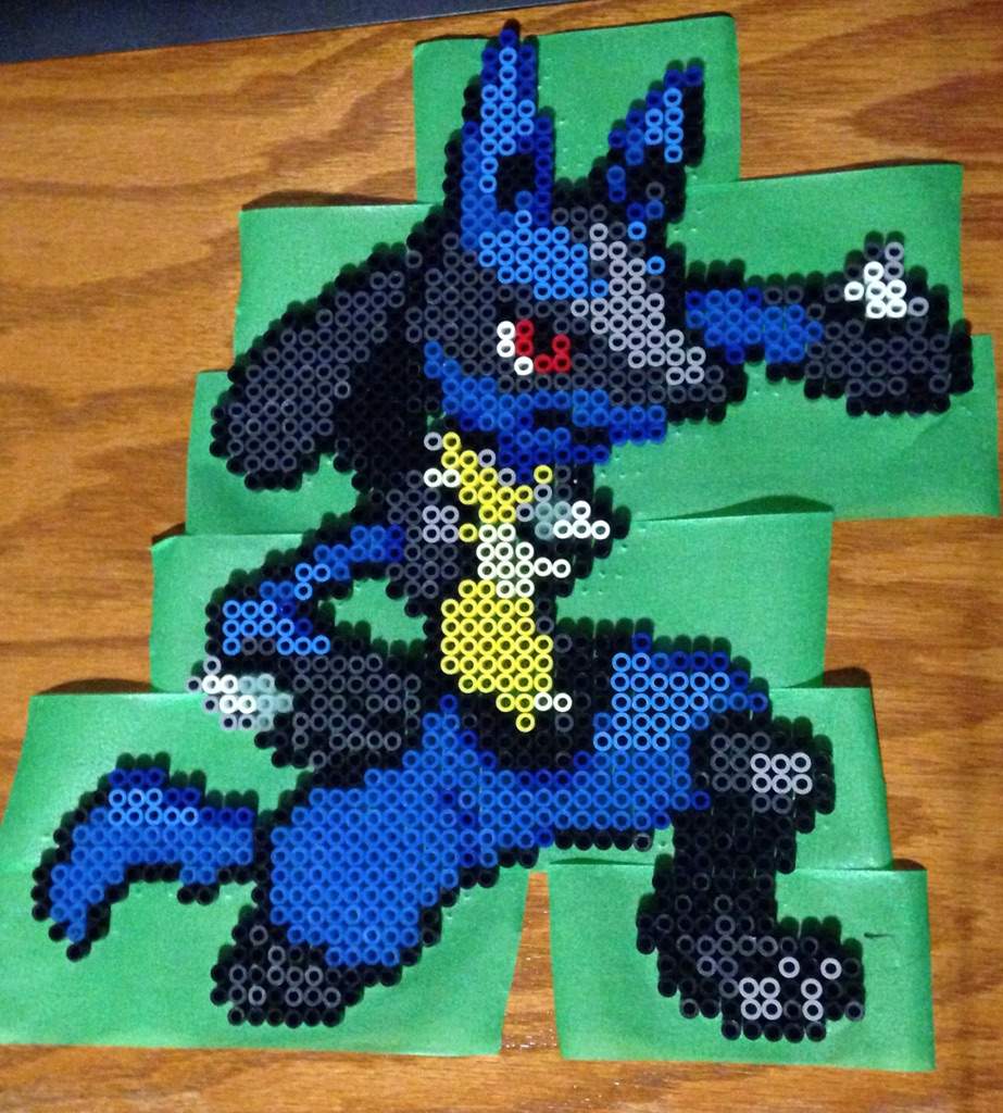 Perler Beads Lucario!😄😊 Pokémon Amino