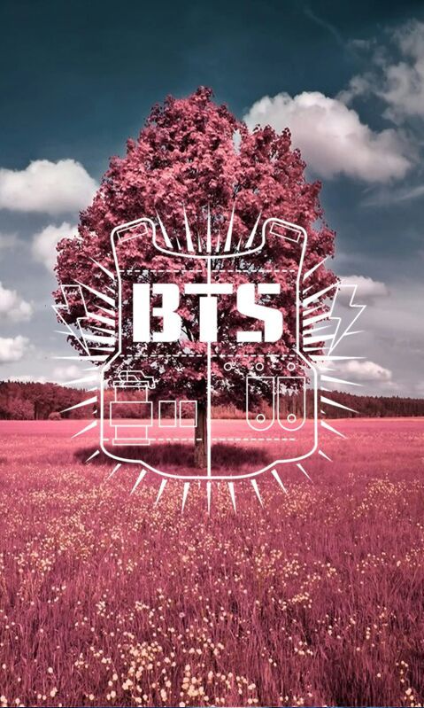 BTS logo lockscreen background | K-Pop Amino