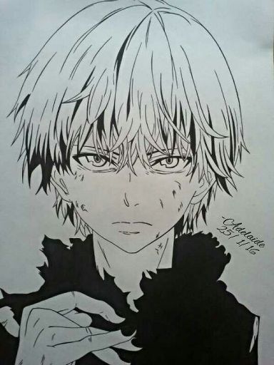 Drawing Kaneki Ken Tokyo Ghoul Ink Art Anime Amino 5663