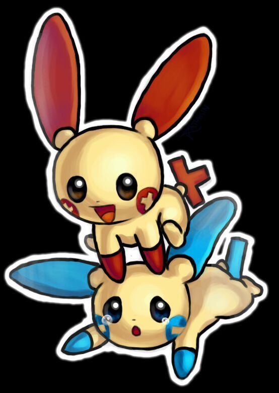 plus and minus pokemon plush
