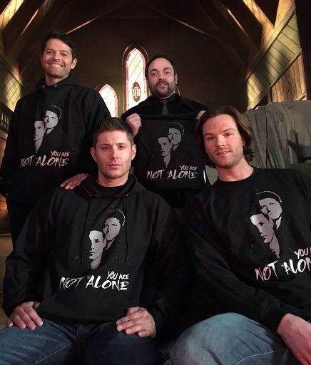 supernatural you are not alone t shirt