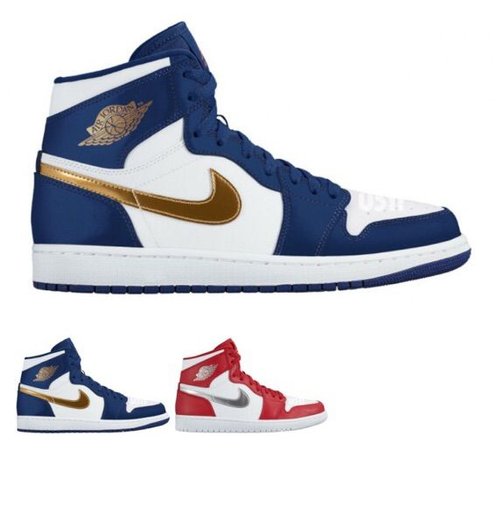 jordan 1 white red and blue