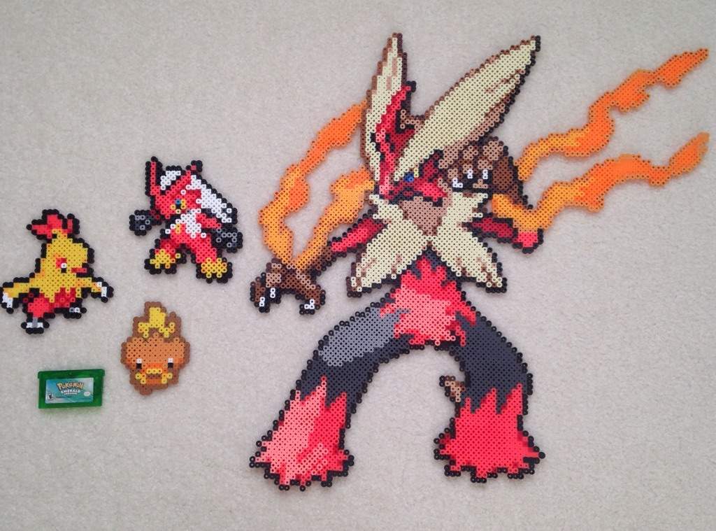 Perler Beads- Torchic Line! | Pokémon Amino