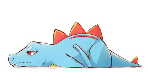 sleeping totodile