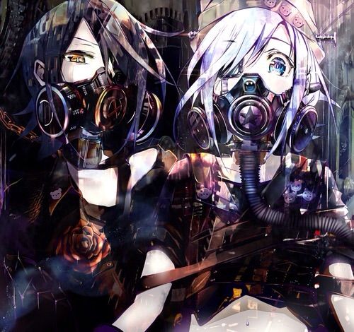 Gas masks *_* Fanart | •Anime• Amino