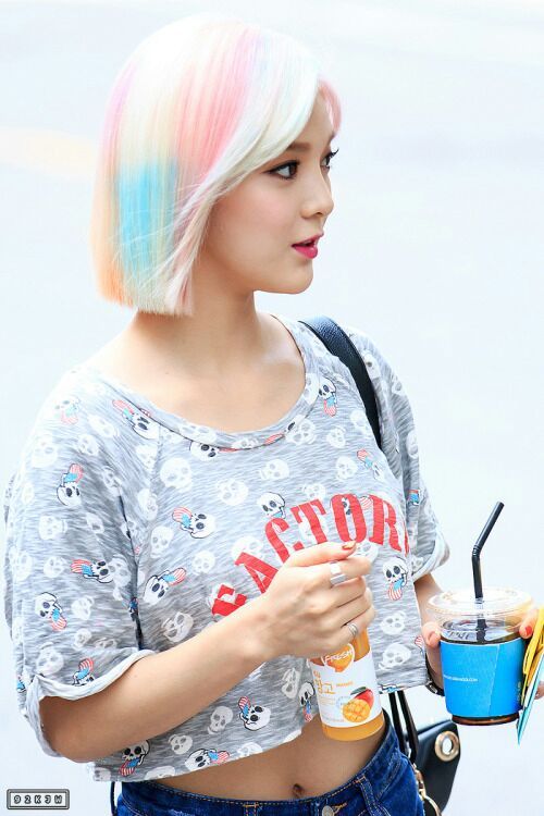 Rainbow, COTTON CANDY colored Kpop Hair! | K-Pop Amino