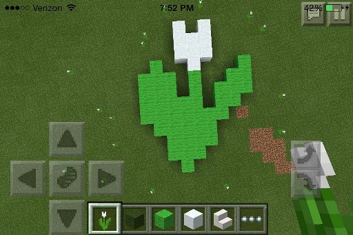 White Tulip Pixel Art Minecraft Amino